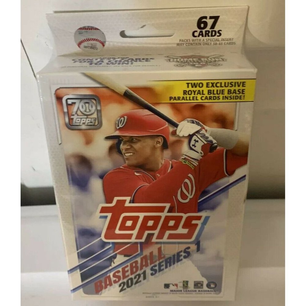 New 2021 Topps Series 1 Hanger Box - New Sealed MLB 70th‎ Anniversary RC - Picture 3 of 5